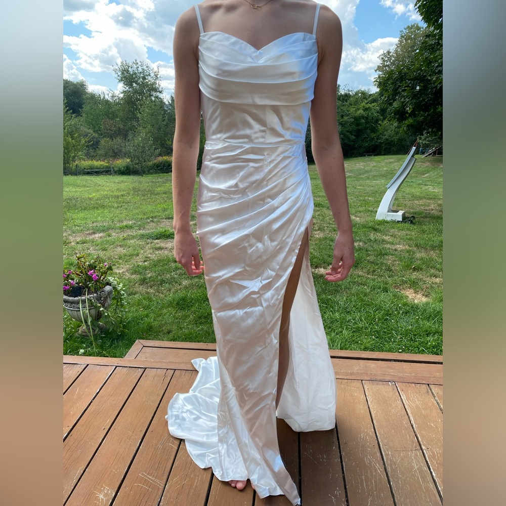 Long White Formal Gown